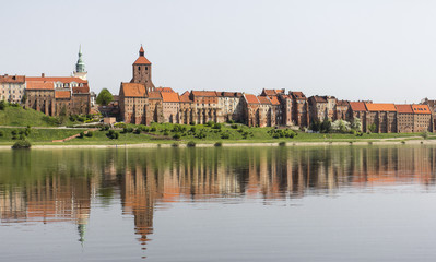 Grudziadz, the view from the other bank of the Vistula