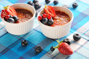 Creme brulee (cream brulee, burnt cream)