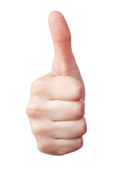 The gesture of the raised fist