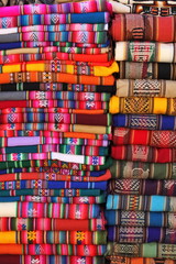 Fototapeta na wymiar Boliwii (rejon Andes) tradycyjne tkaniny