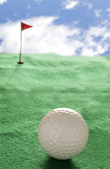 Pallina sul campo da golf