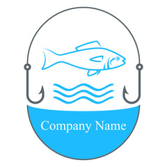 Fisch und Angelhaken