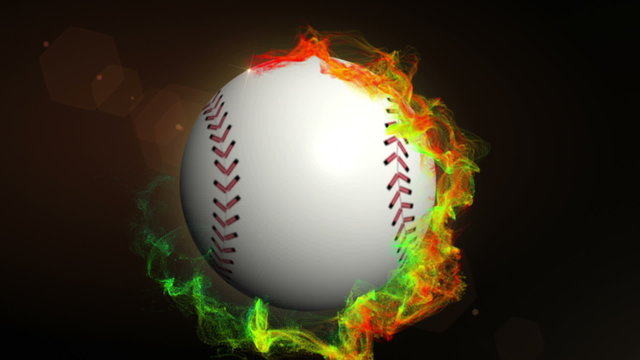 Baseball Ball in Particle Ring - HD1080