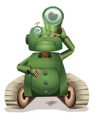 Gordijnen Retro robot © GraphicsRF