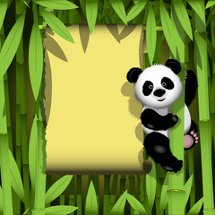 Panda in the jungle