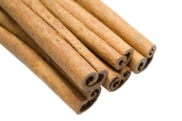 stick cinnamon. isolated on white