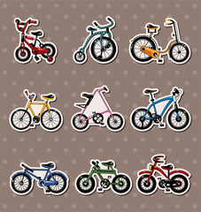 cartoon Bicycle stickers