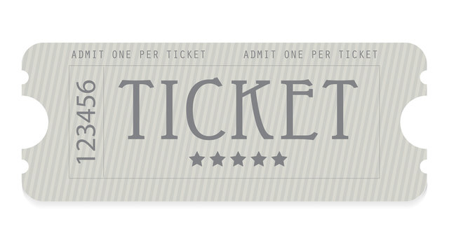old entrance ticket with special design