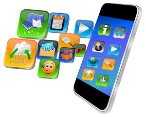 Smartphone mit apps