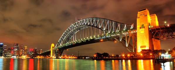 Sydney Harbour with Opera House and Bridge © semisatch