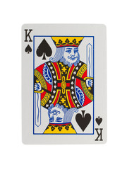Old playing card (king)