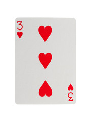 Old playing card (three)