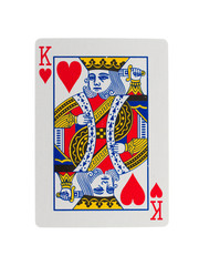 Old playing card (king)