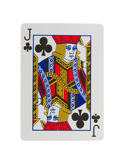 Old playing card (jack)