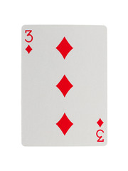 Old playing card (three)
