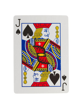 Old playing card (jack)