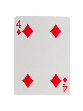 Old playing card (four)