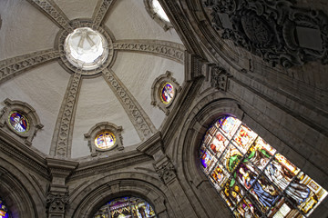 Interior of catholic church in Brussels