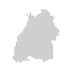 Fototapeta na wymiar Pixel Map - Baden-Württemberg