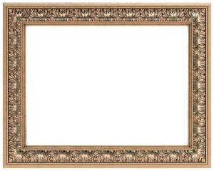 rectangular gold carved frame for a mirror or a picture