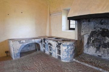 Interior Castle of Torrechiara. Emilia-Romagna. Italy.