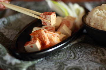Tofu and sauce