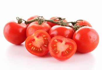 isolated cherry tomato