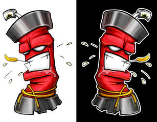 graffiti spray isolated