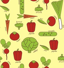 vegetables pattern