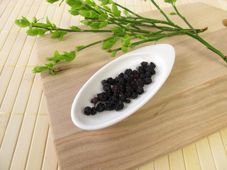 Getrocknete Heidelbeeren, Myrtilli fructus