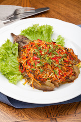 Salad with roasted vegetable