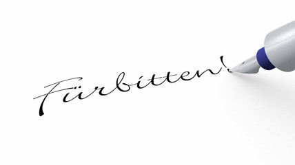 Stift Konzept - F&uuml;rbitten!