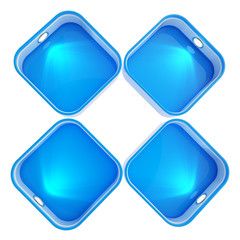 Shop window copyspace showcase isolated