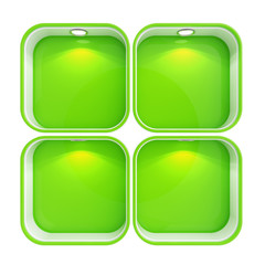 Shop window copyspace showcase isolated