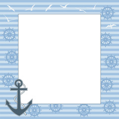 frame for text or photo from the anchor