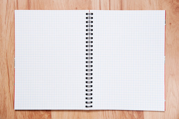 exercise book on table.exercise book on wooden background