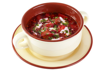 Russian cuisine. Borscht