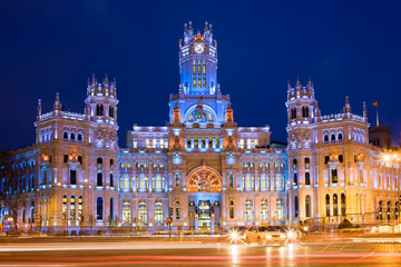 Obraz premium Pałac Komunikacji w Madrycie