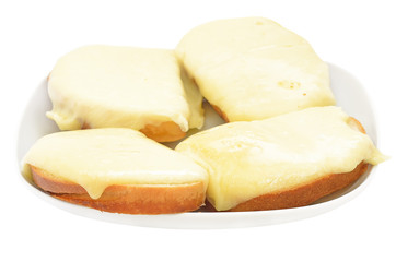 Hot sandwiches with cheese