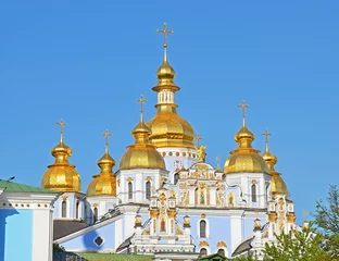 Foto auf Acrylglas Kiew Golden cupola of St. Michael's Monastery in Kiev, Ukraine