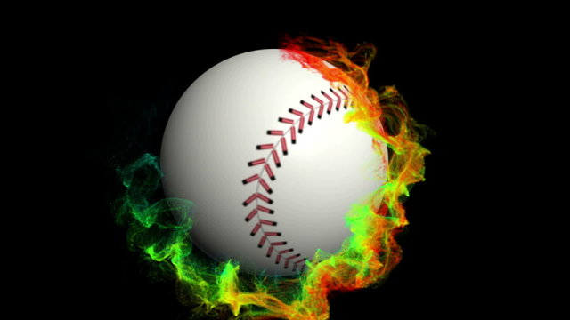 Baseball Ball in Ring, with Alpha Channel - HD1080