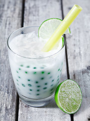 Fresh tapioka pearls tea