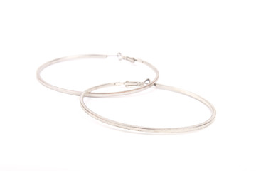 Naklejka premium Large ear rings