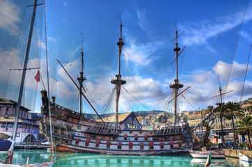 historical galleon (hdr)