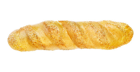 bread on a white background