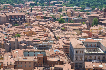 Fototapeta na wymiar Panoramic view of Bologna. Emilia-Romagna. Italy.