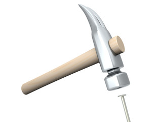 Hammer und Nägel