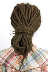Young girl with hair in a dreadlocks