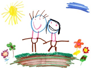 child drawing family - 41223480