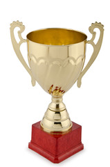Fototapeta na wymiar Winners cup isolated on the white